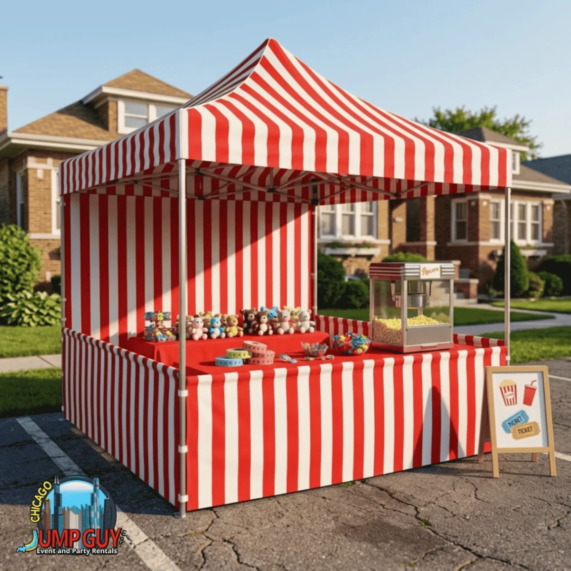 Carnival Tent Booth rental for Mount Prospect IL events in ZIP code 60056