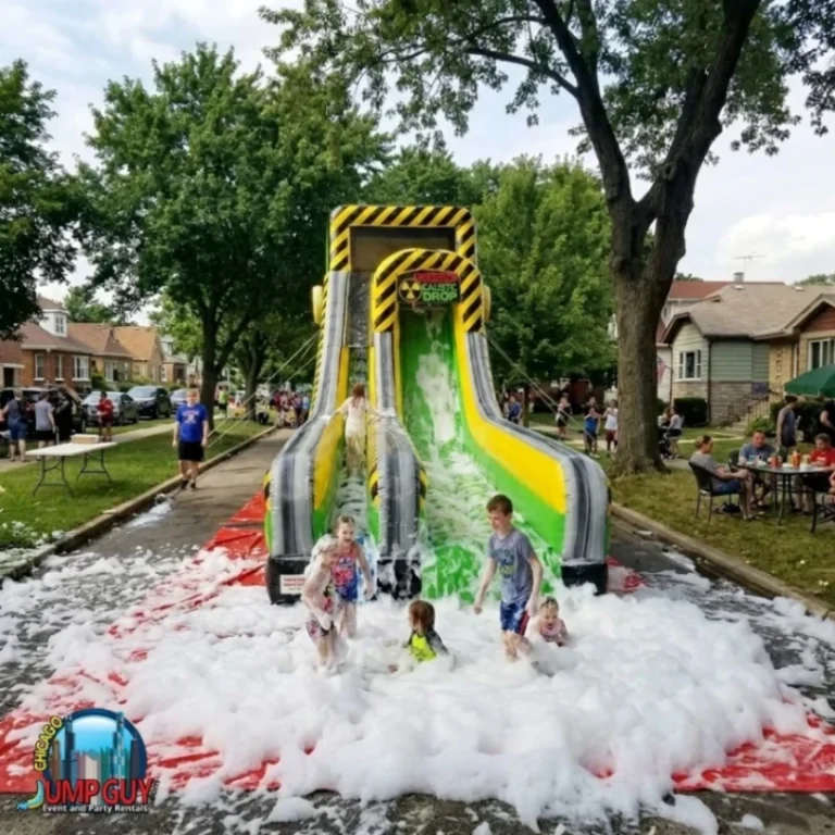 20Ft Caustic Drop Foam Machine Water Slide Featured rental for Mount Prospect IL events in ZIP code 60056