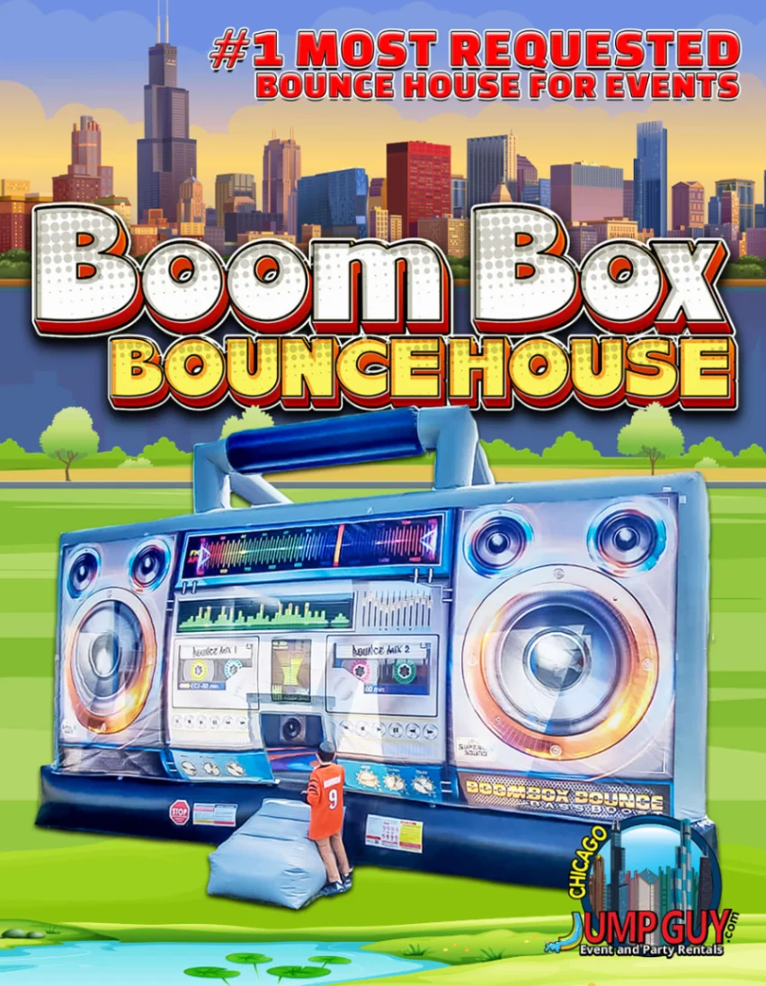 Boom Box Bounce House rental for Mount Prospect IL events in ZIP code 60056
