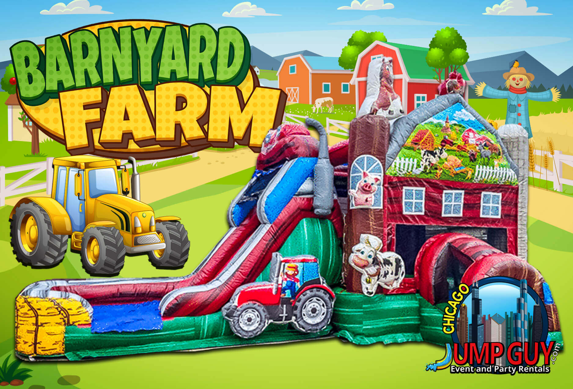 Themed Bounce House Grid rental for Mount Prospect IL events in ZIP code 60056