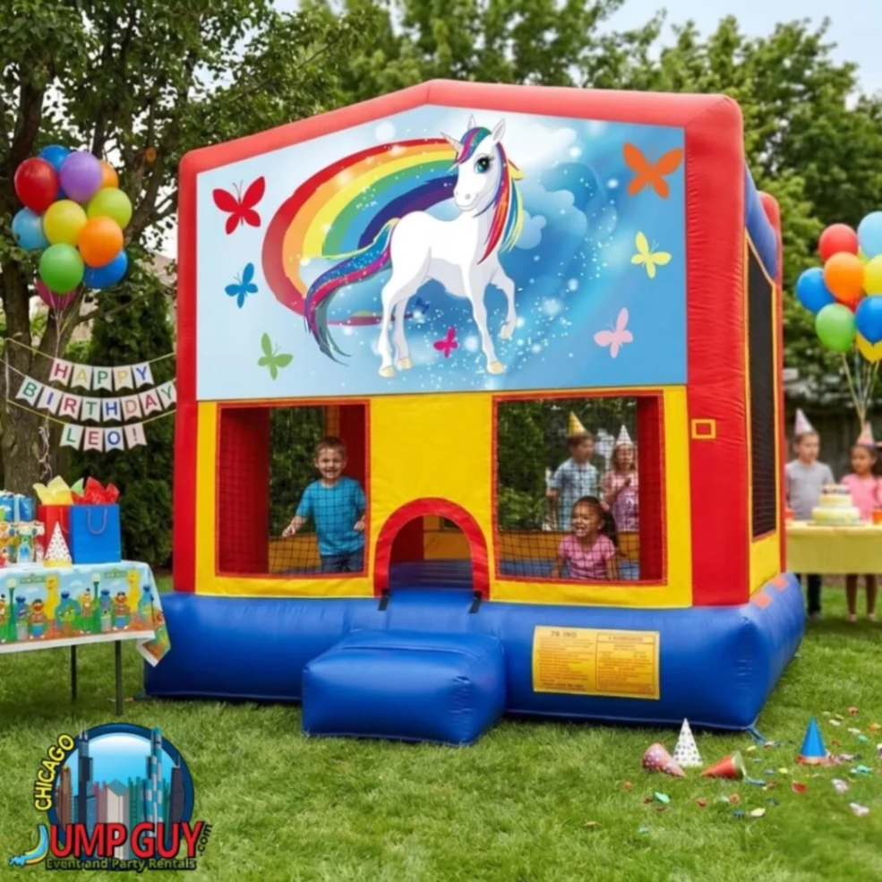 Unicorn Bounce House rental for Mount Prospect IL events in ZIP code 60056